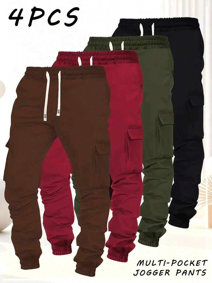 Cargo Jogger Pants - Nouveauté 2025 – Lot de 4