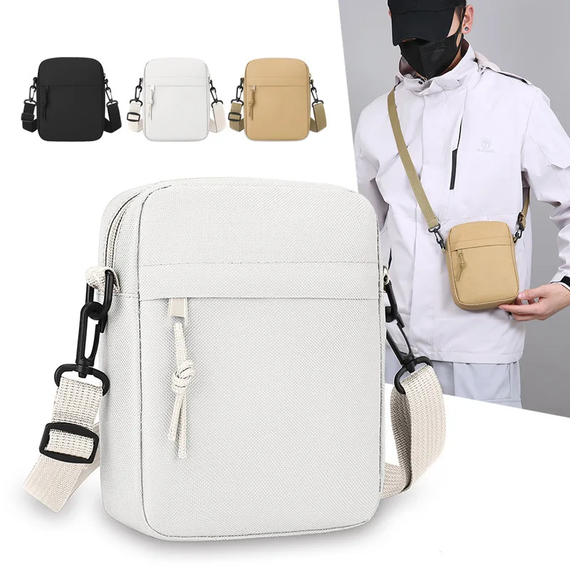 Crossbody Bag Men - Sac carré mini en toile de
