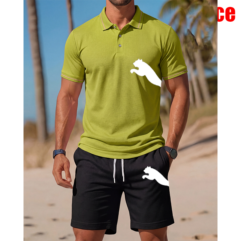 Men'S Fashion Outfits 2026 - Ensemble Polo et Short Décontracté pour