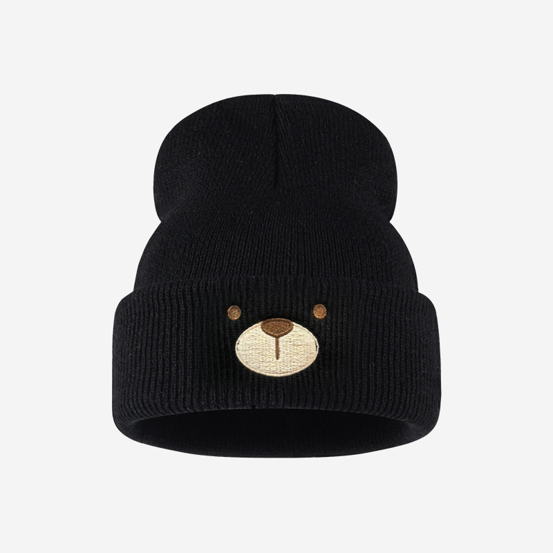Beanie Winter Hat - Chapeau en tricot à revers pour