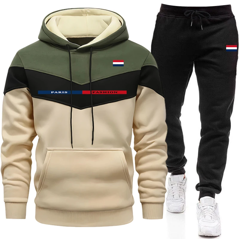 Mens Fashion Casual Outfits - Ensemble de survêtement décontracté pour homme,