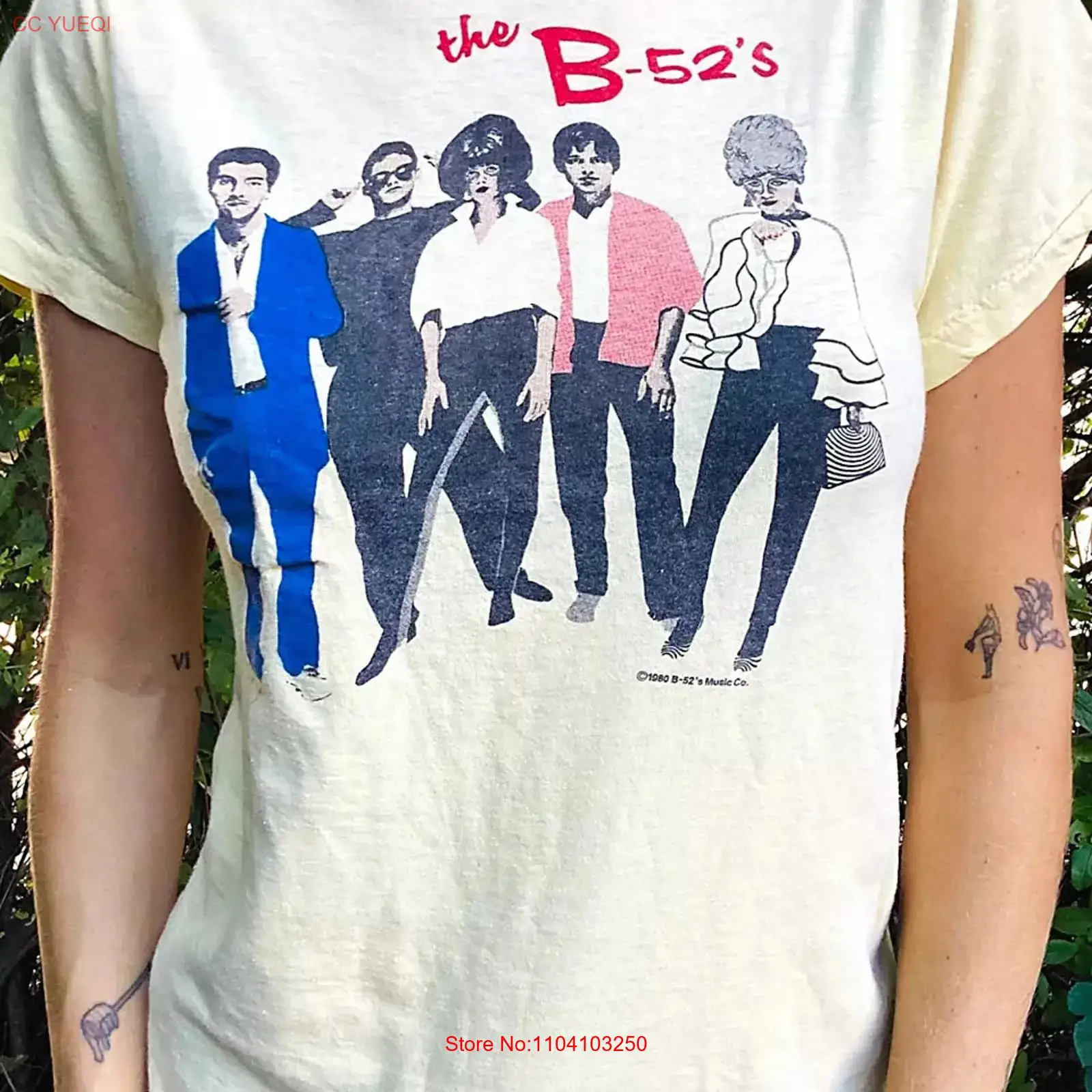 Mens Fashion In 1980S - T-shirt B52s des années 1980, style