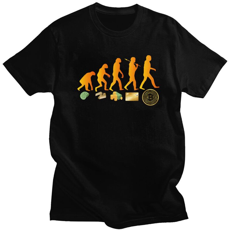Men'S Fashion Evolution - Evolution du argent T-shirt pour hommes