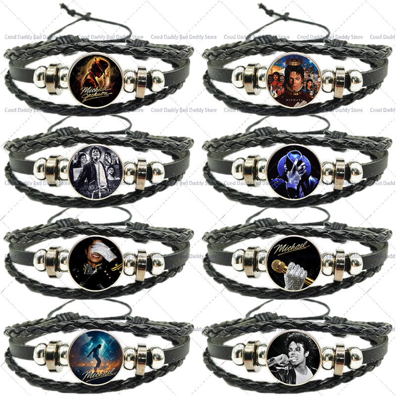 Mens Fashion Bracelet - Bracelet tressé Michael Jackson pour hommes