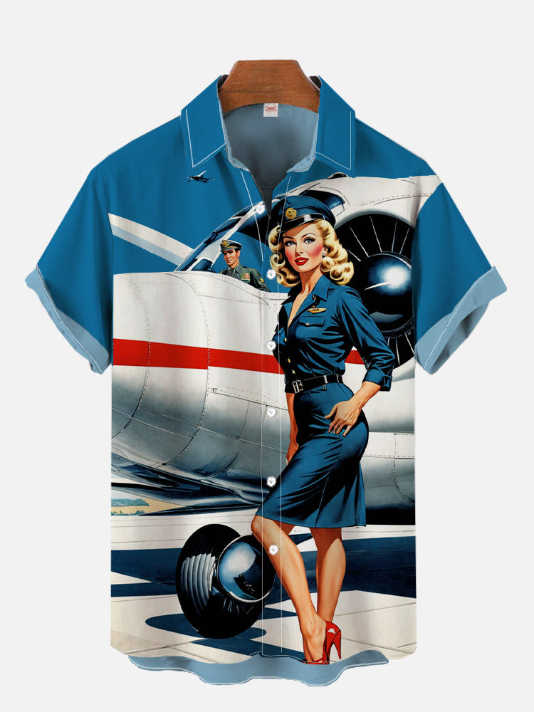 Mens Fashion In 1980S - 1970S-1980S Vintage Pin Up Girl affiche