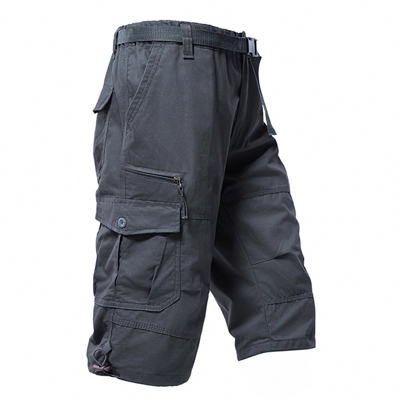 Men'S Fashion Overalls - Pantalon 3/4 en coton pour homme,