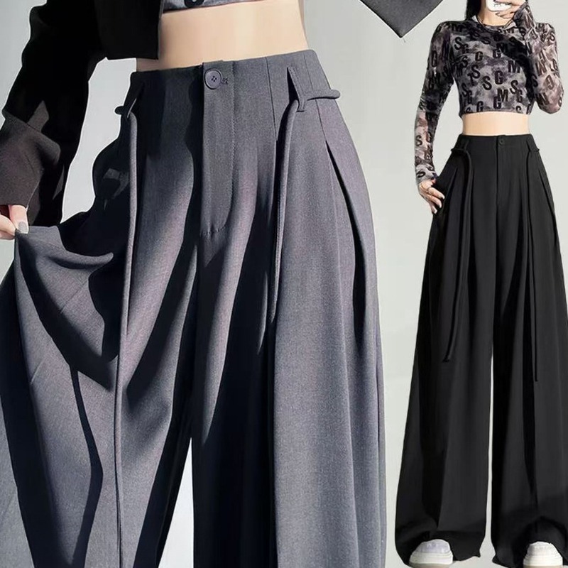 Men'S Fashion Looks 2026 - Nouveau pantalon plissé coréen à cordon