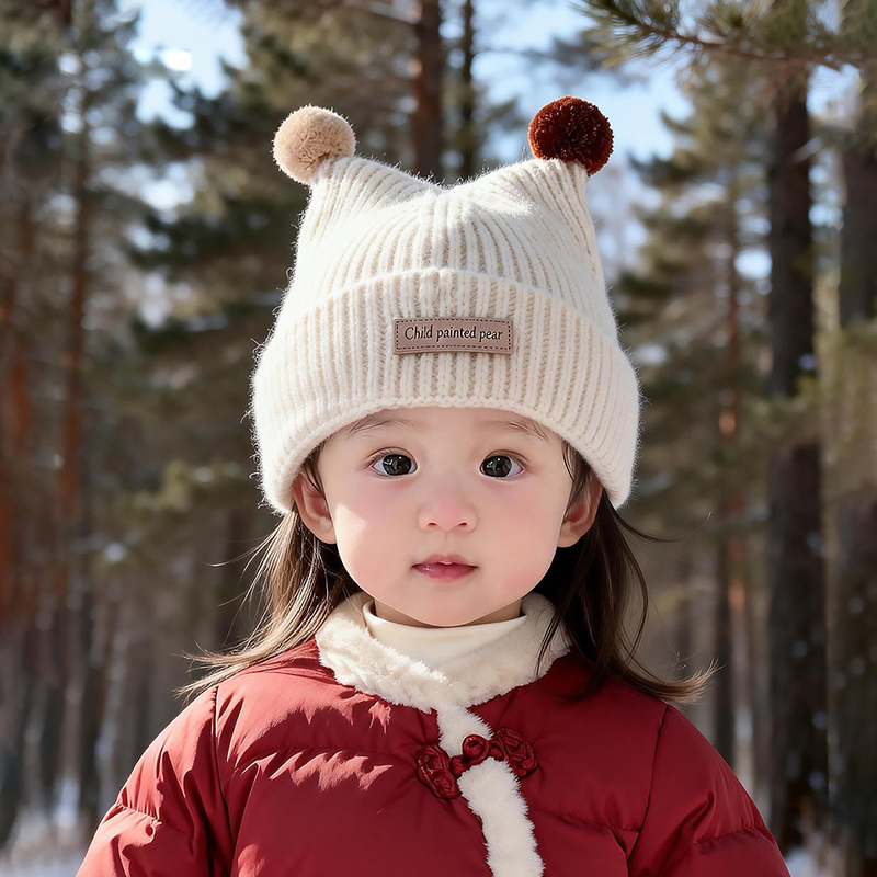 Beanie Winter Hat - Bonnet tricoté pour bébé de 1