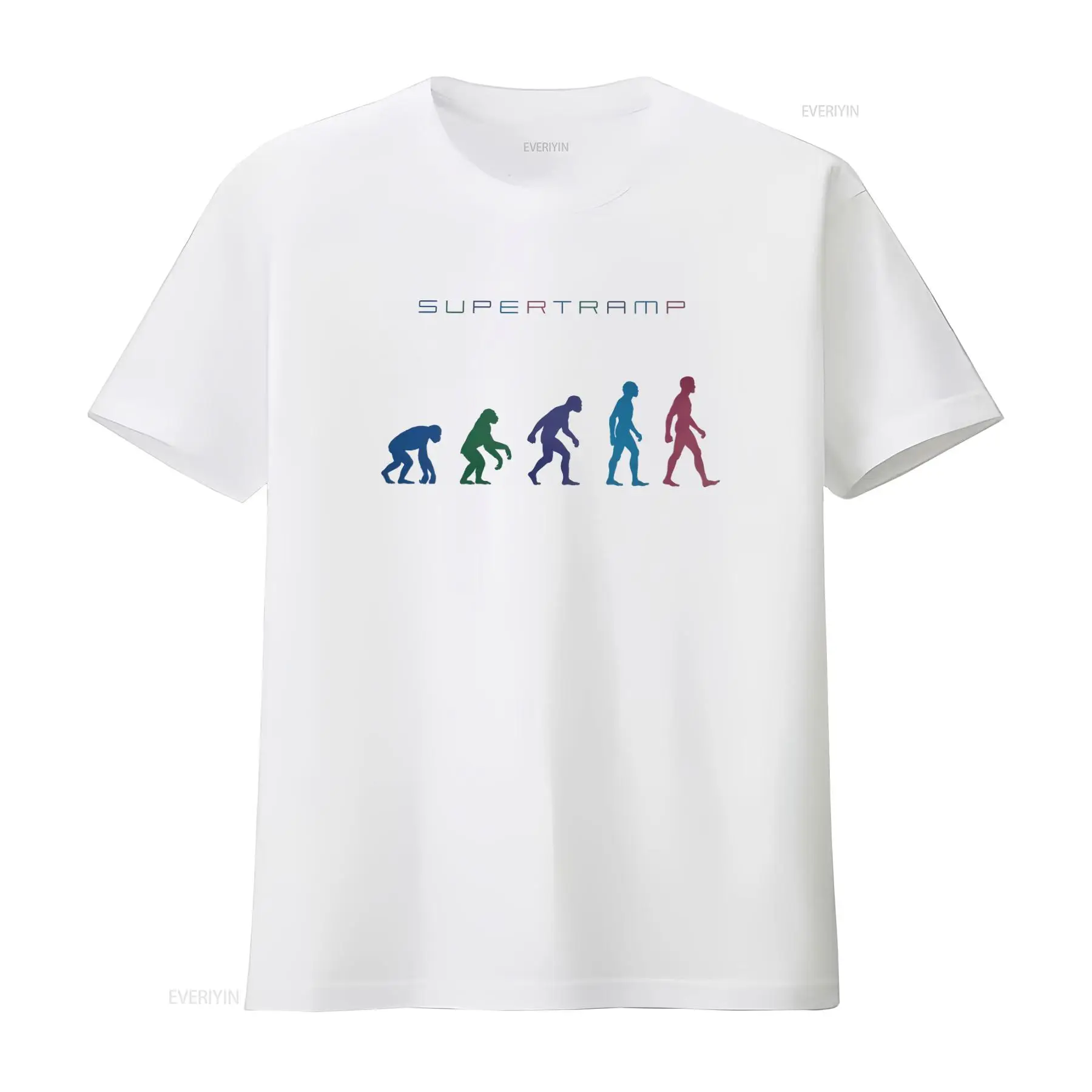 Men'S Fashion Evolution - T-shirt Evolution Rock Music Supertramp style