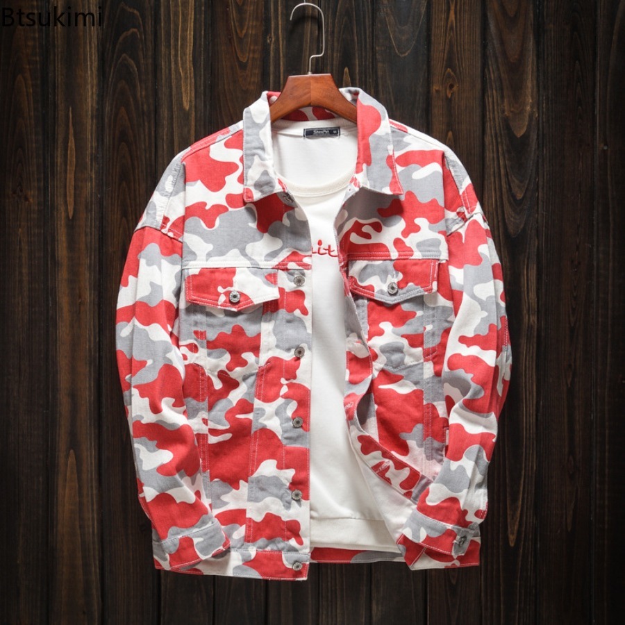 Mens Fashion Denim Jacket - Printemps automne hommes mode Denim vestes