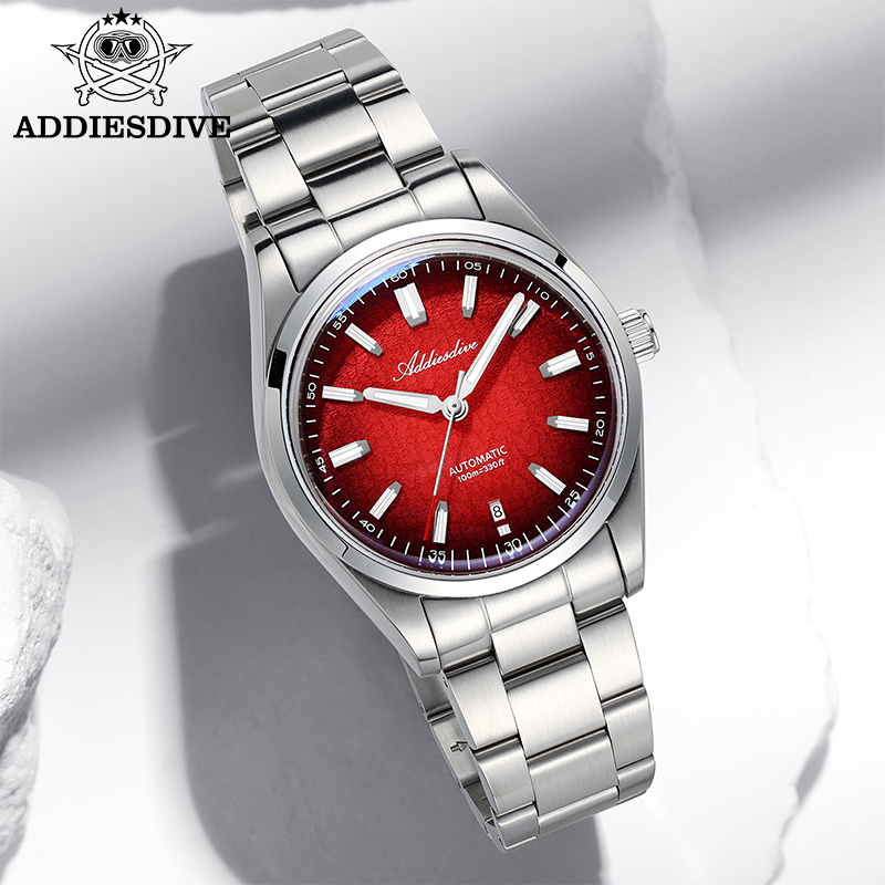 Mens Fashion Bracelet - ADDIESDIVE montre pour cadeau 39mm automatique