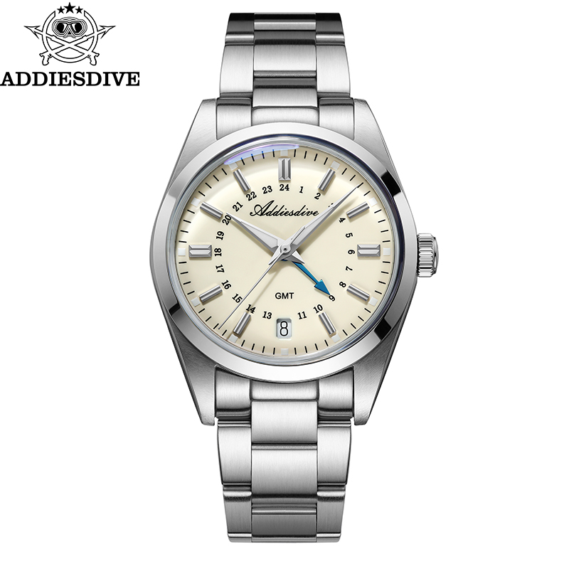 Mens Fashion Bracelet - ADDIESDIVE marque chaude 36mm luxe GMT