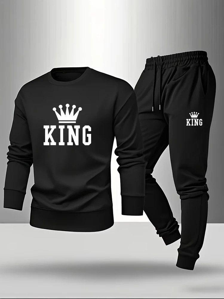 Men'S Fashion Outfits 2026 - Ensemble Sweat-shirt et Pantalon de Survêtement