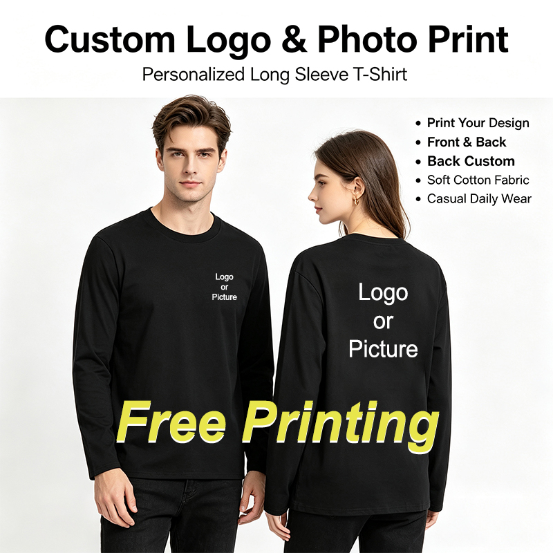 Mens Fashion Casual Outfits - T-shirts personnalisés en coton à manches