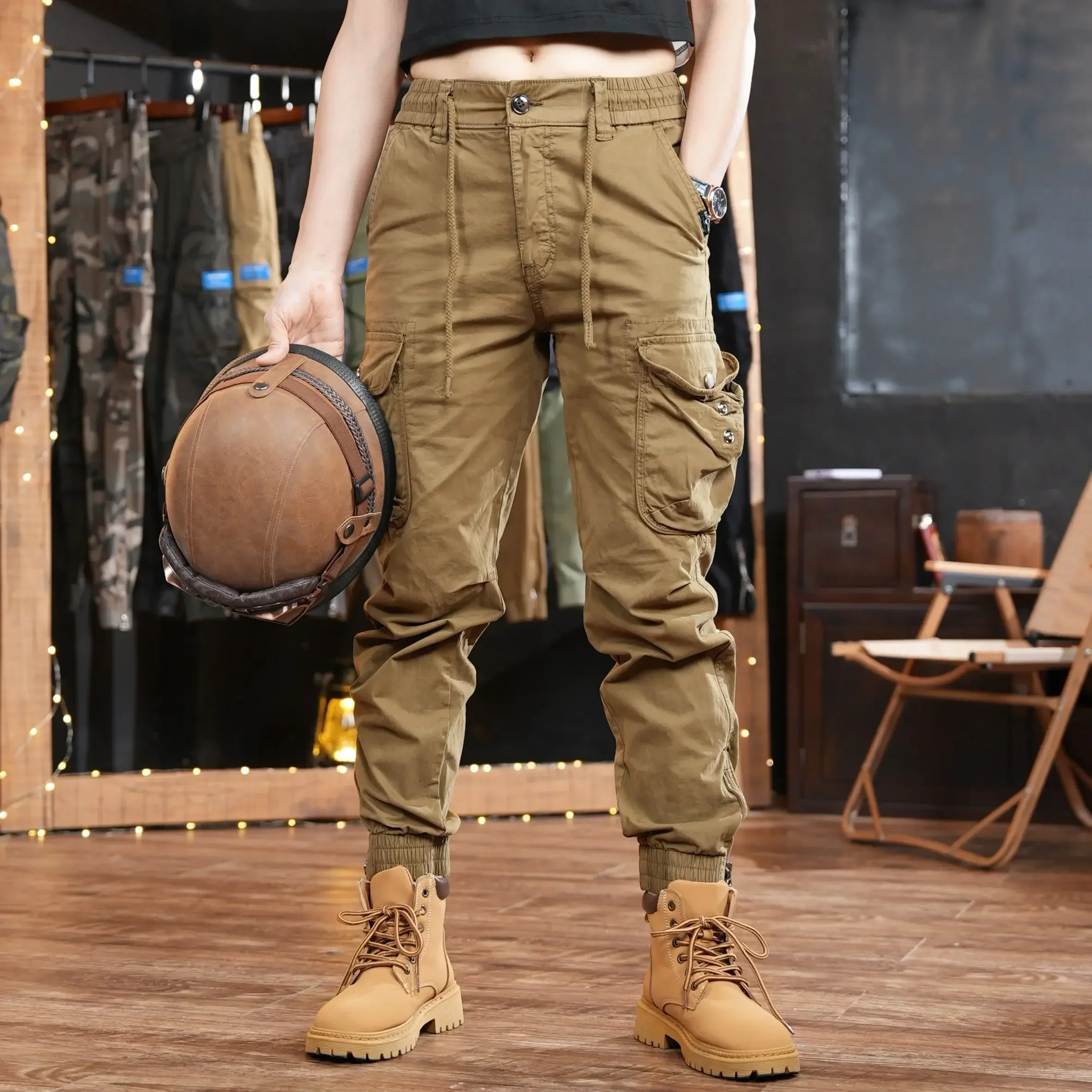 Cargo Jogger Pants - Pantalon Cargo d'extérieur multi-poches pour hommes,