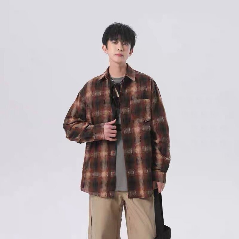 Men'S Fashion Essentials 2025 - Chemise à carreaux pour hommes, inspirée