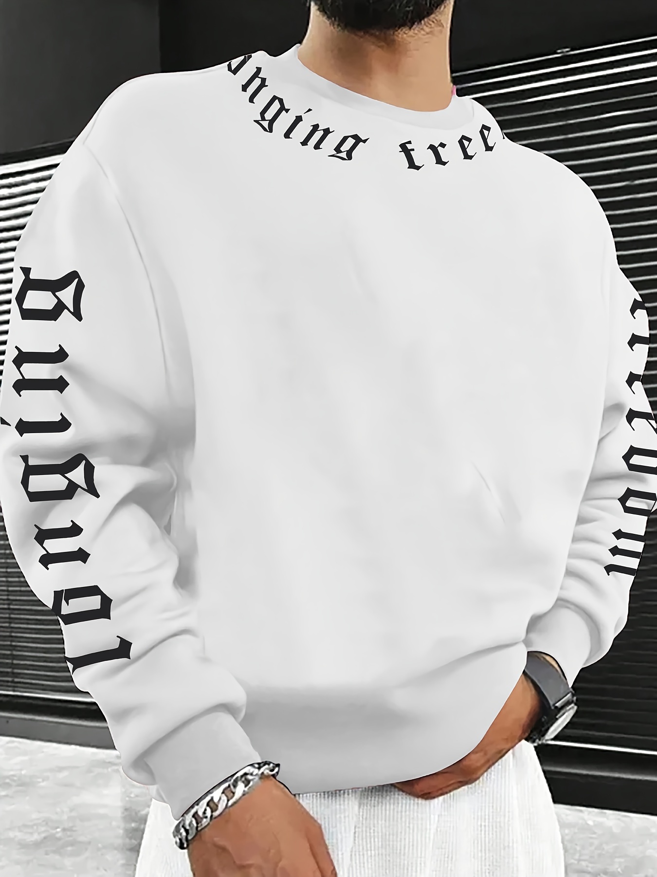 Sweat-shirt à col rond pour ho - Men'S Fashion 2026 avis et prix