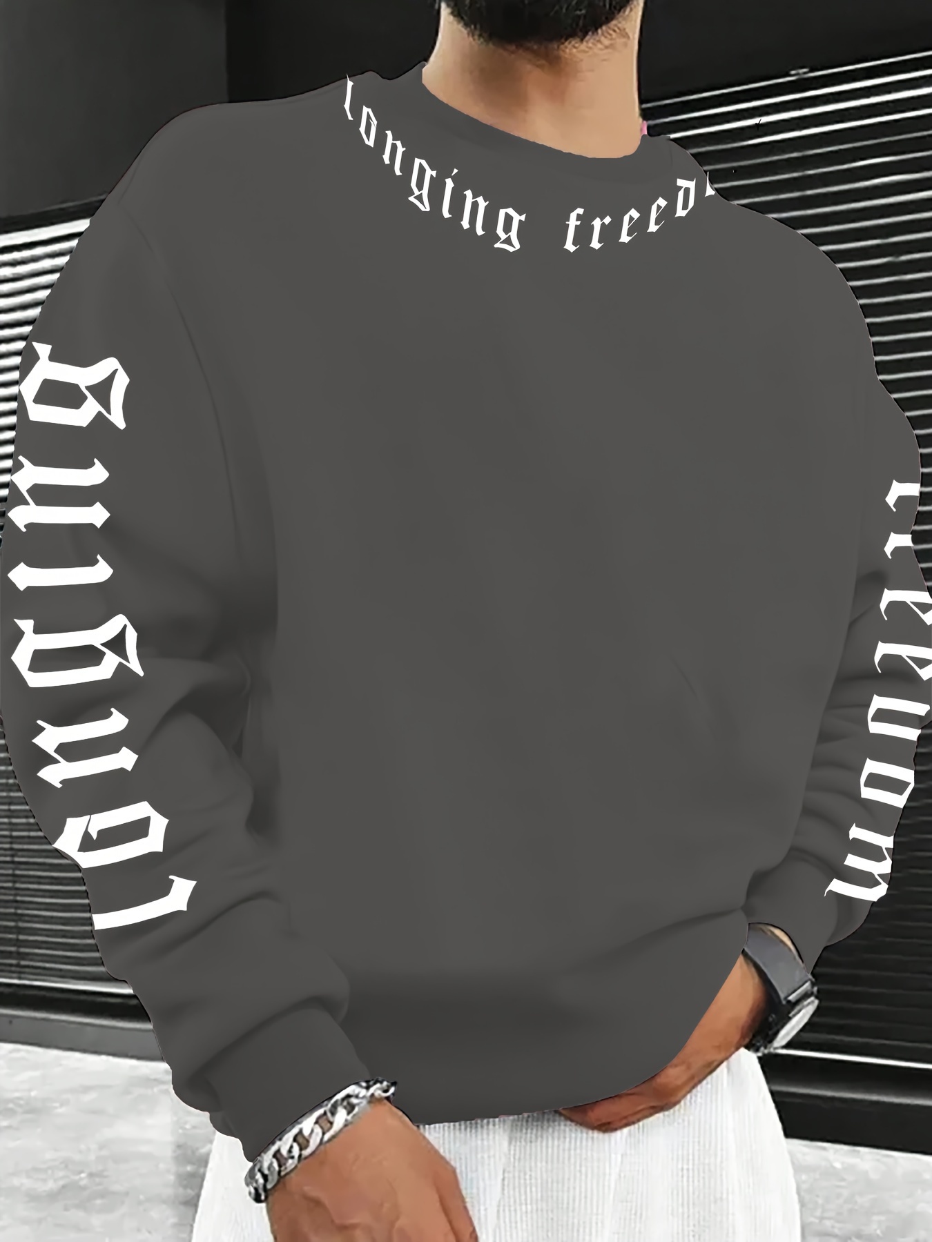 Sweat-shirt à col rond pour ho - Men'S Fashion 2026 avis et prix