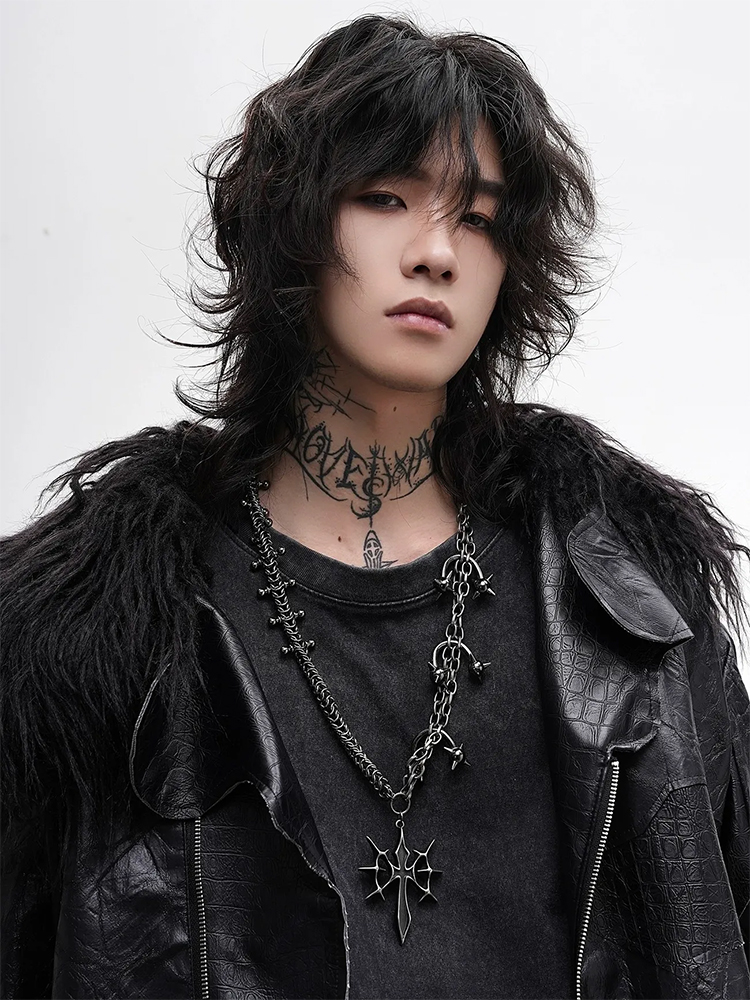 Collier ras du cou Punk croix  - Men'S Fashion Essentials 2025 avis et prix