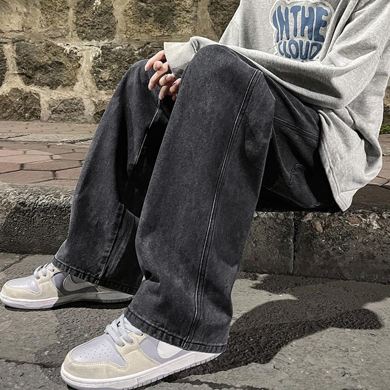 Jean Baggy pour hommes, mode c - Men'S Fashion Grey Jeans avis et prix