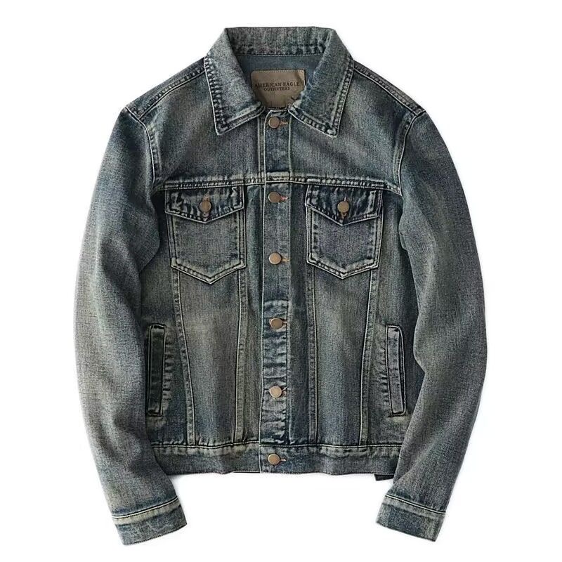 Veste en jean à jambes droites - Mens Fashion Denim Jacket avis et prix