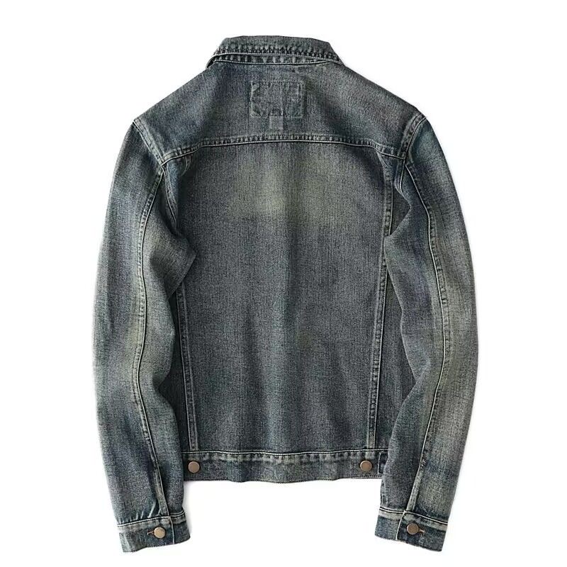 Veste en jean à jambes droites - Mens Fashion Denim Jacket avis et prix