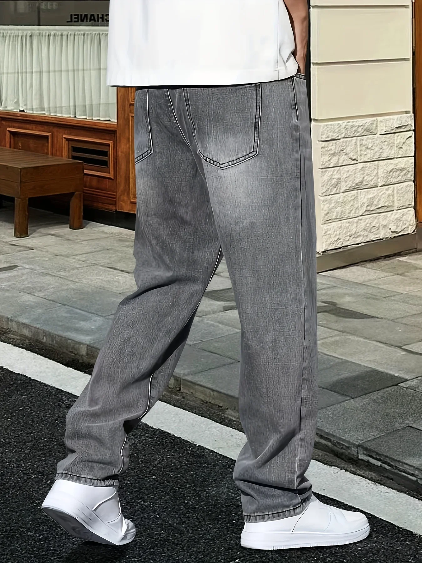 Jeans gris pour homme, style d - Men'S Fashion Grey Jeans avis et prix