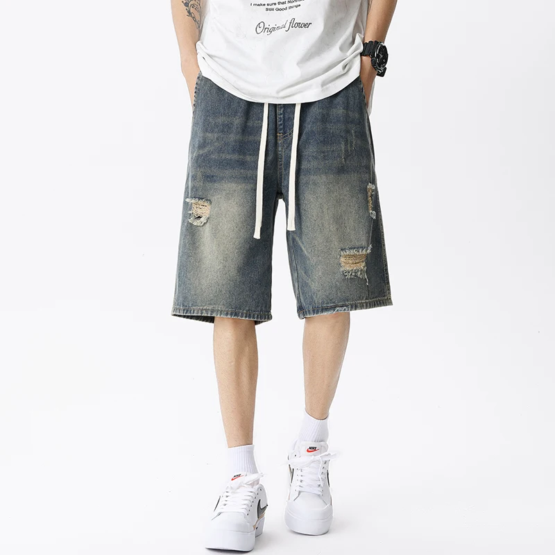 Été mince Denim Shorts hommes  - Men'S Fashion Overalls avis et prix