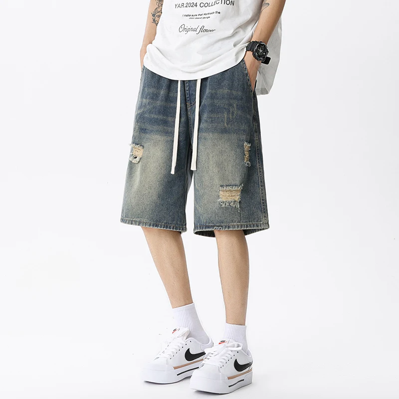Été mince Denim Shorts hommes  - Men'S Fashion Overalls avis et prix