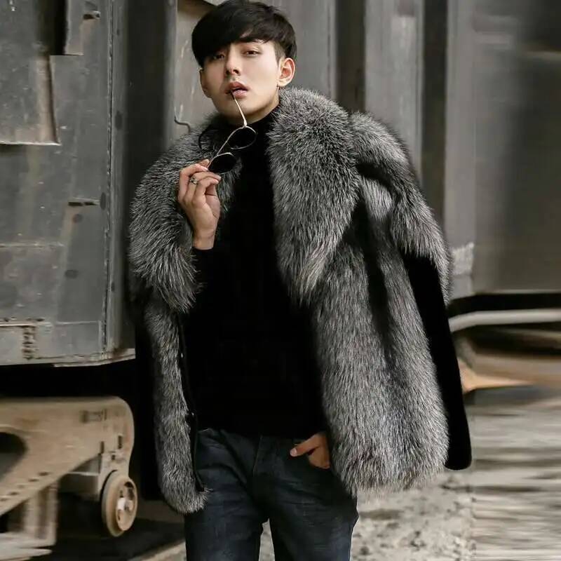 Manteau en fausse fourrure pou - Men'S Fashion X avis et prix