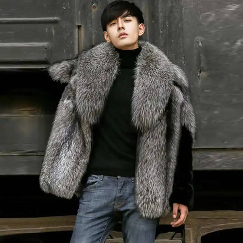 Manteau en fausse fourrure pou - Men'S Fashion X avis et prix
