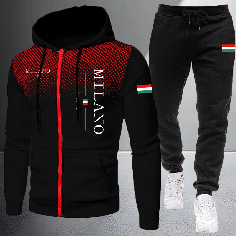 Ensemble de survêtement sport  - Mens Fashion Zip Up avis et prix
