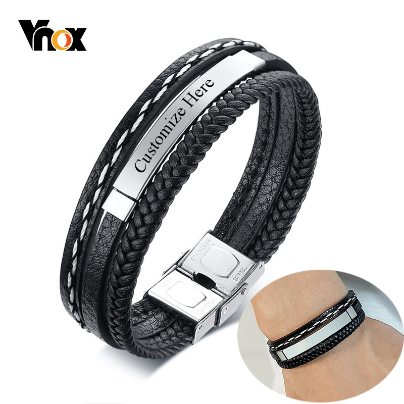 Vnox Logo personnalisé nom cit - Men'S Fashion Quotes avis et prix