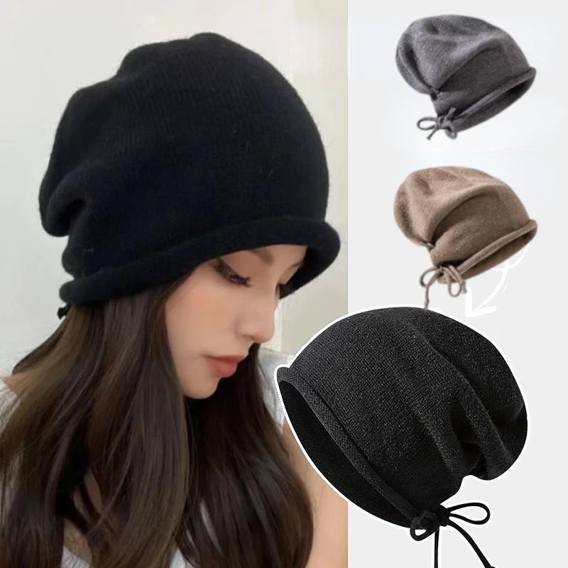 Bonnet tricoté capuche femme h - Beanie Winter Hat avis et prix