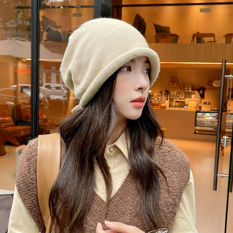 Bonnet tricoté capuche femme h - Beanie Winter Hat avis et prix