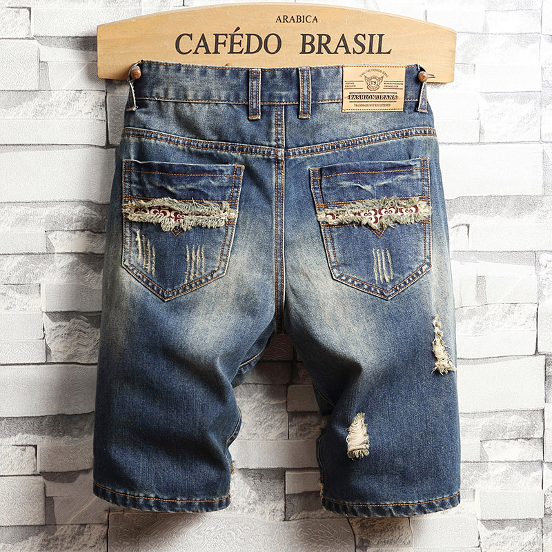 Shorts en jean déchirés pour h - Men'S Fashion Overalls avis et prix