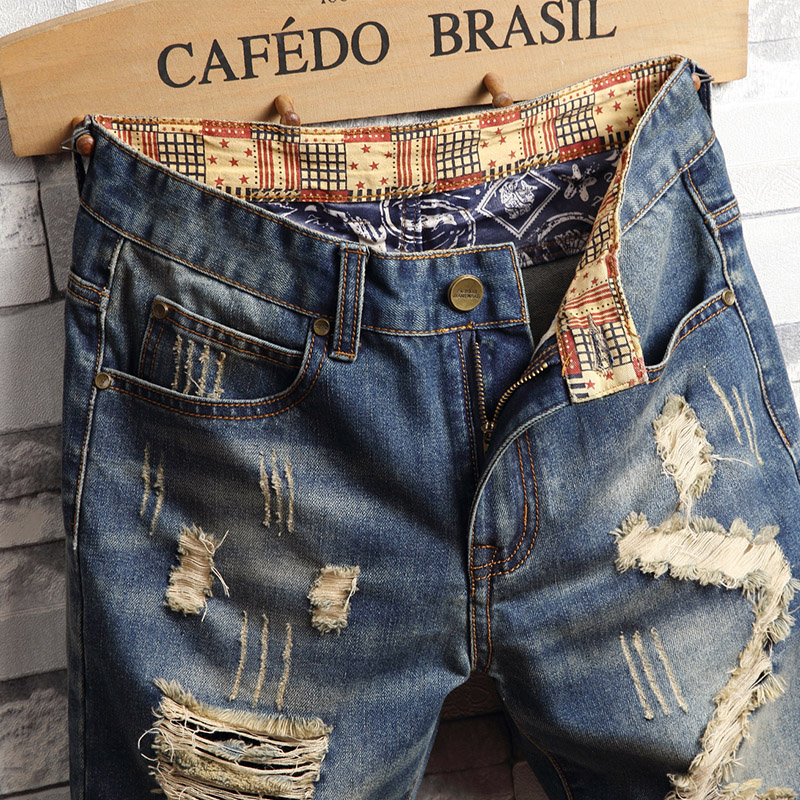 Shorts en jean déchirés pour h - Men'S Fashion Overalls avis et prix