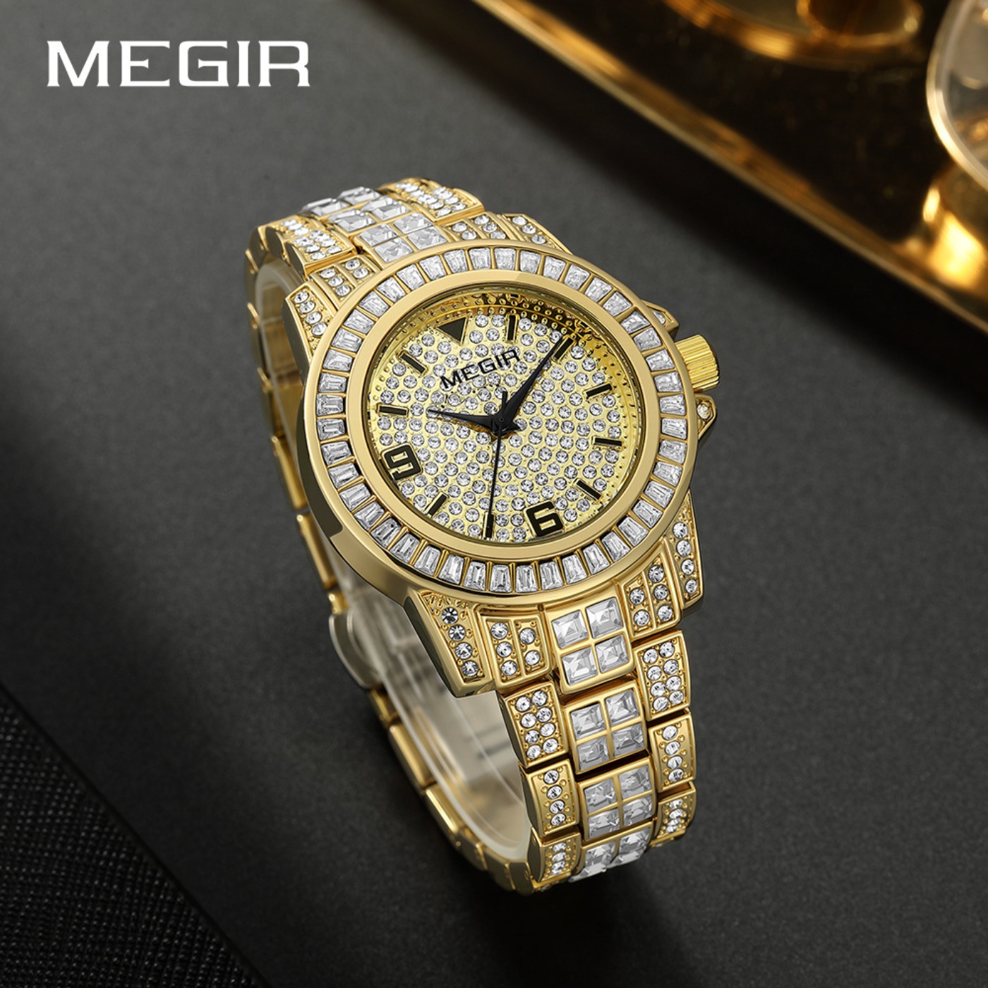 Montres de luxe MEGIR avec dia - Mens Fashion Bracelet avis et prix