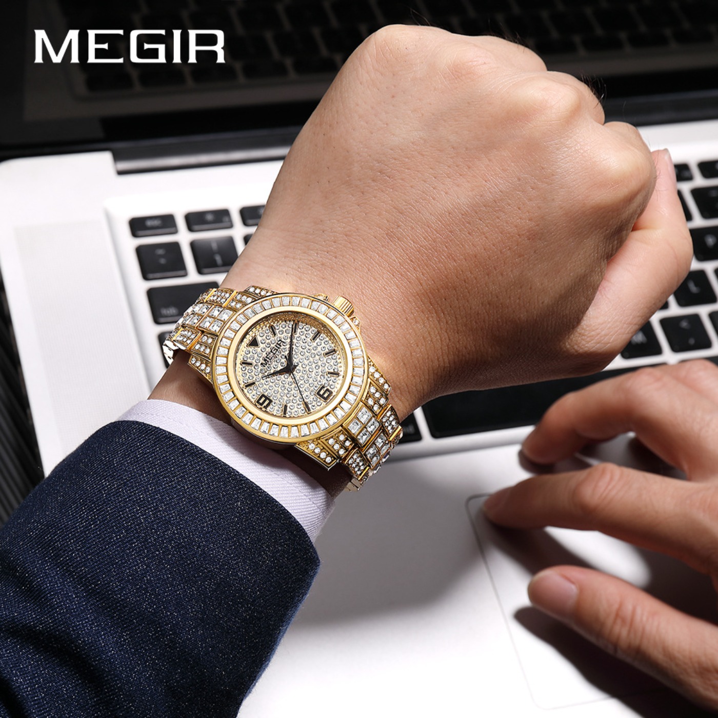 Montres de luxe MEGIR avec dia - Mens Fashion Bracelet avis et prix