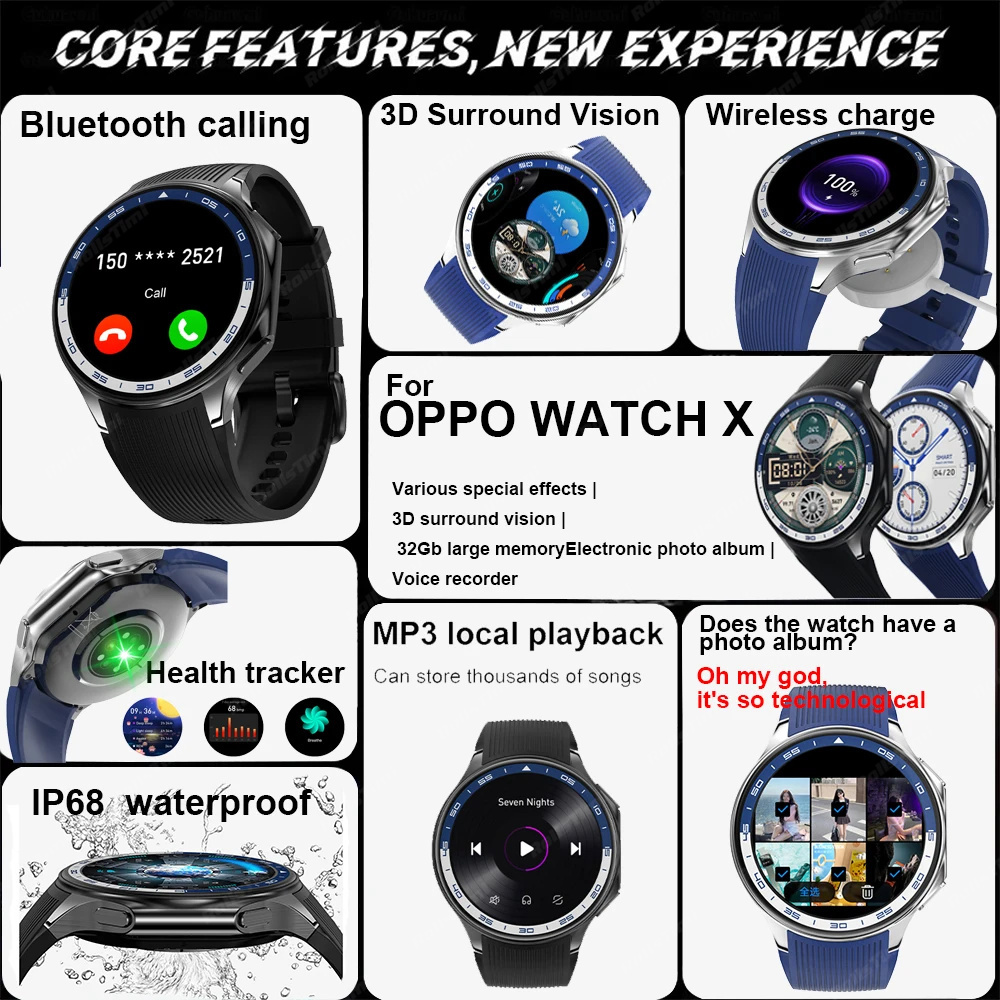Montre connectée AMOLED pour h - Men'S Fashion X avis et prix