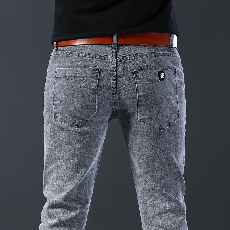 Jean slim gris élastique pour  - Men'S Fashion Grey Jeans avis et prix