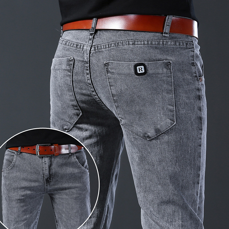Jean slim gris élastique pour  - Men'S Fashion Grey Jeans avis et prix