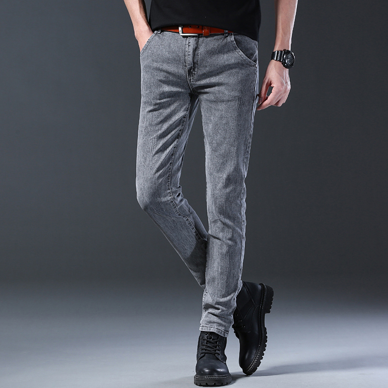 Jean slim gris élastique pour  - Men'S Fashion Grey Jeans avis et prix