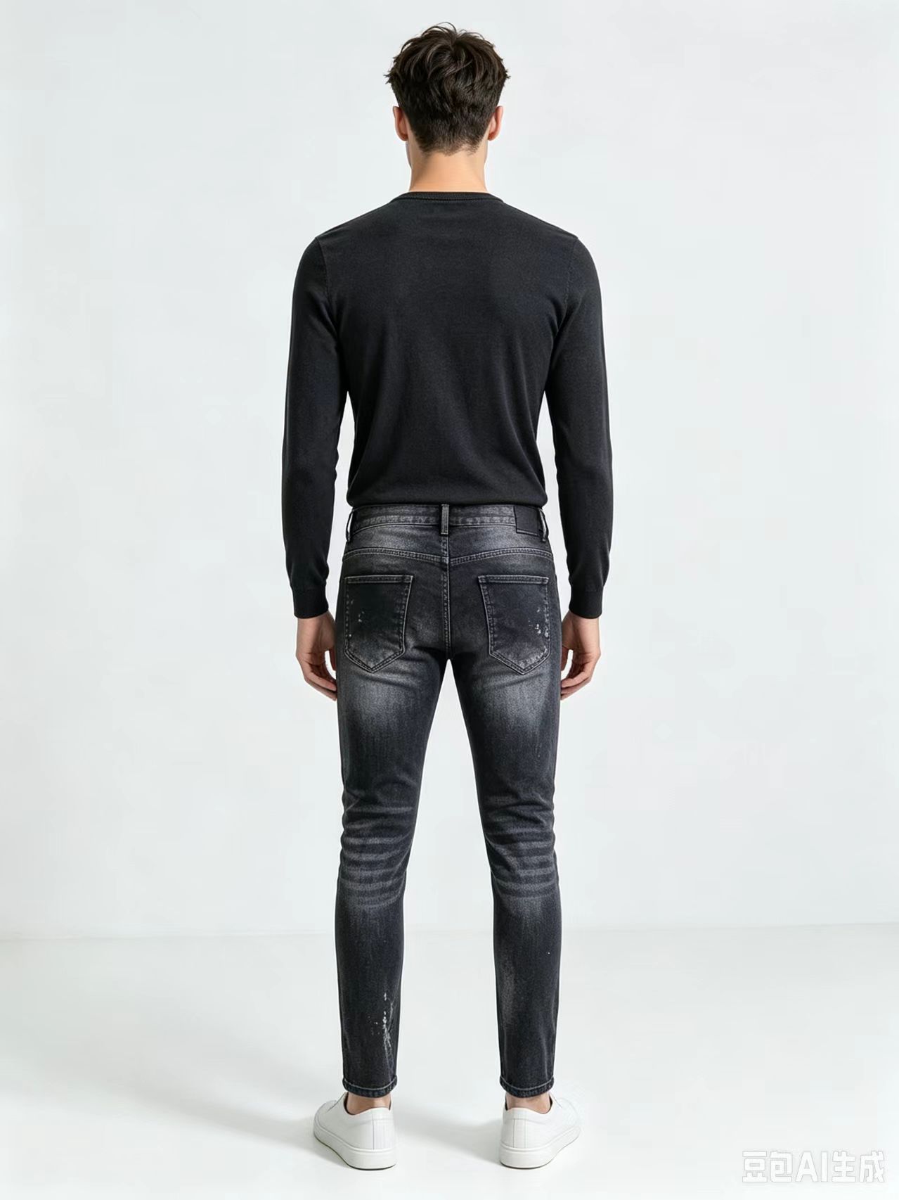 Jeans ajustés élastiques pour  - Men'S Fashion Grey Jeans avis et prix