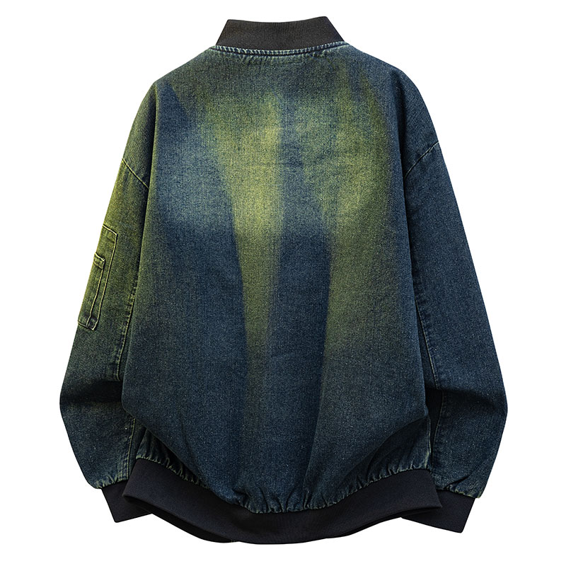 Printemps automne veste de spo - Mens Fashion Denim Jacket avis et prix