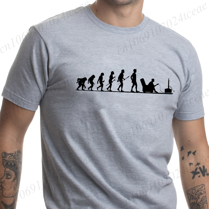 Été hommes T-Shirt évolution G - Men'S Fashion Evolution avis et prix
