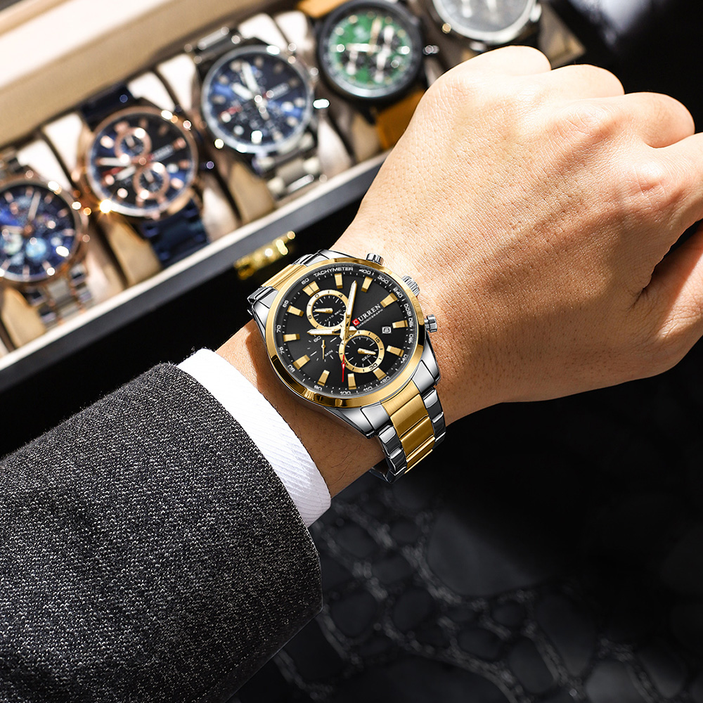 CURREN Casual Quartz Chrono Sp - Mens Fashion Bracelet avis et prix