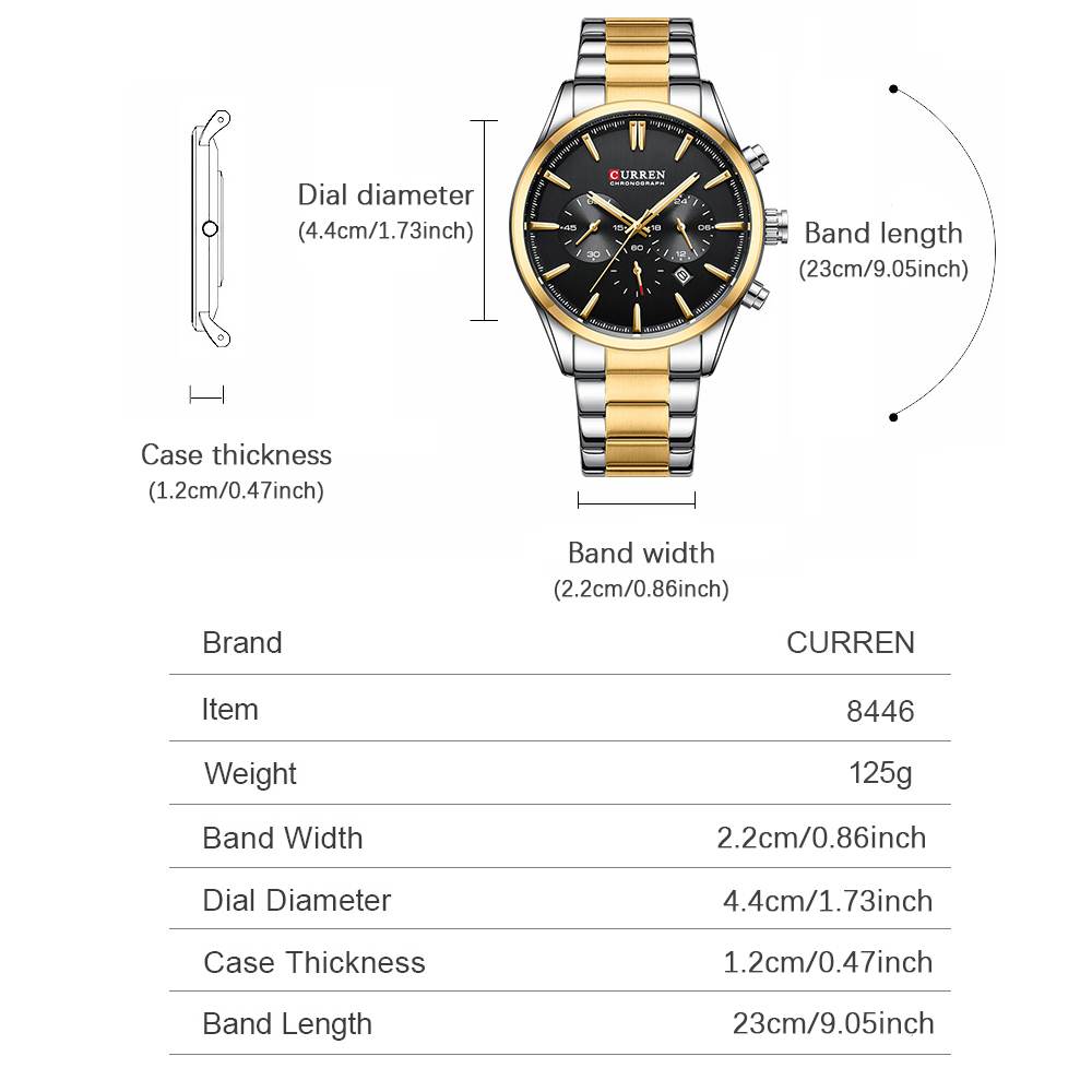 CURREN Casual Quartz Chrono Sp - Mens Fashion Bracelet avis et prix