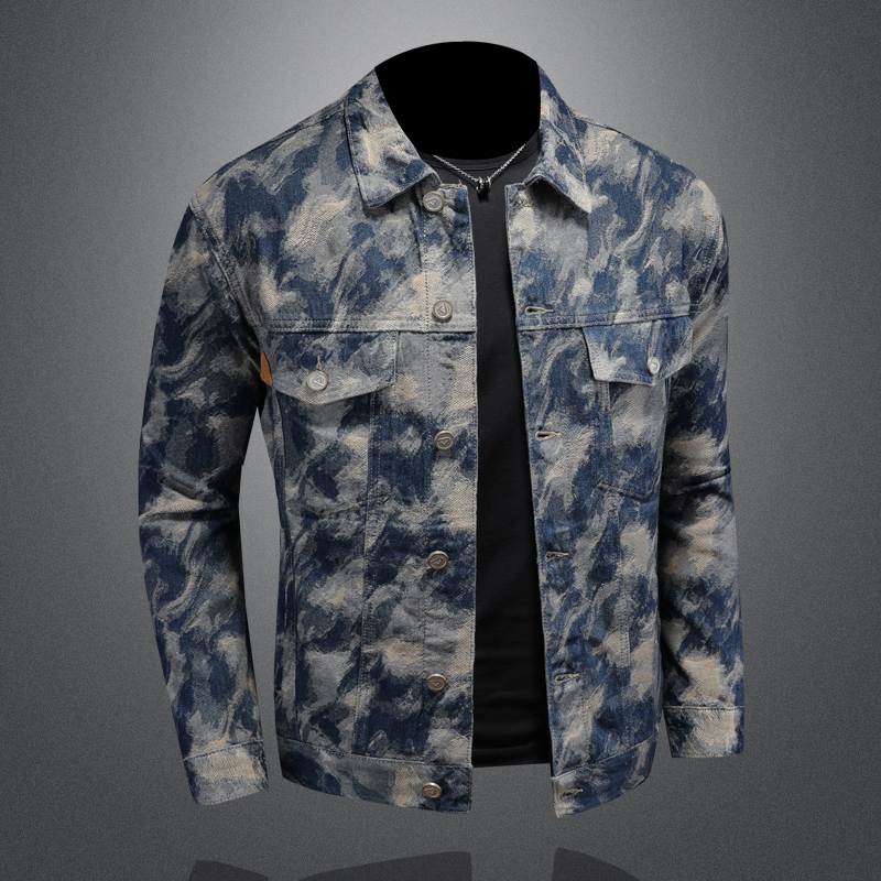 Veste en jean vintage pour hom - Mens Fashion Denim Jacket avis et prix