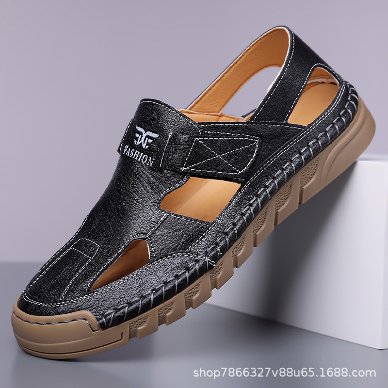 Sandales en cuir perforées pou - Men'S Fashion Online avis et prix